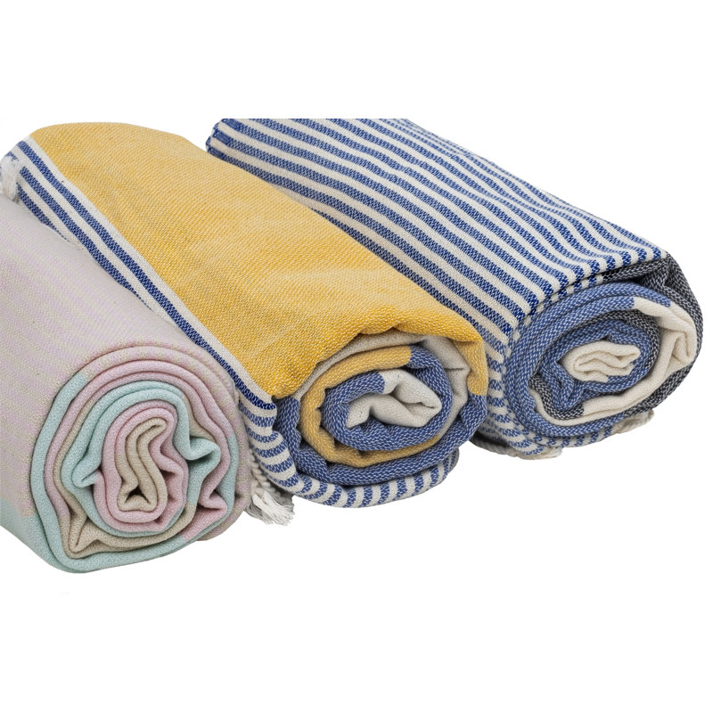 Rimmer Beach Towel, Navy/Grey
