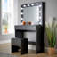 Reniya 1 Drawer Dressing Table Set with LED Mirror-1515995153