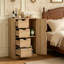 Armoire de rangement verticale compacte, armoire de plancher multi-compartiments, unité de rangement étroite, armoire d'appoint
