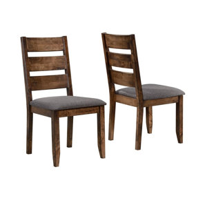Chaise d'appoint en bois massif Bridwell (Ensemble de 2)