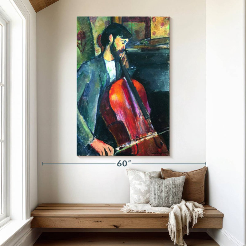Leisha The Cellist, 51" H x 34" W
