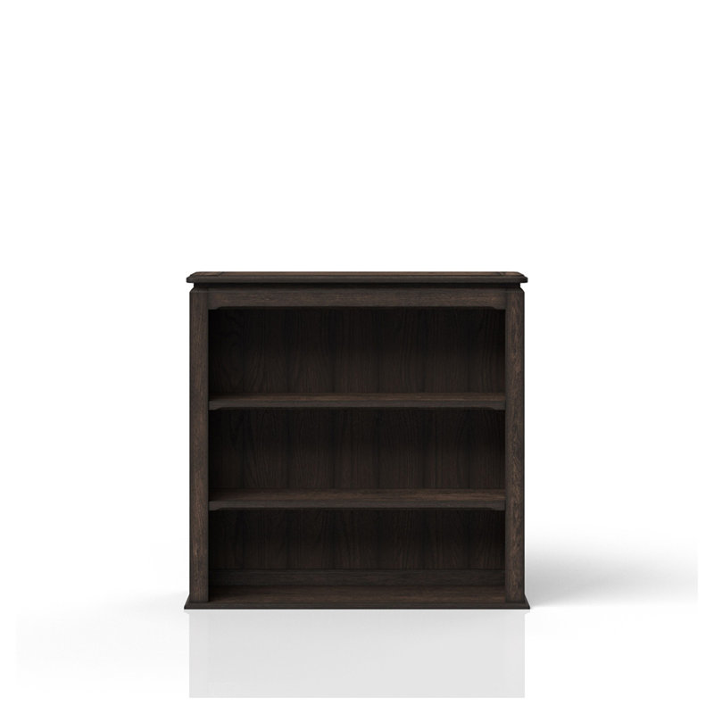 Chocolate Two Shelf Bookcase Hutch