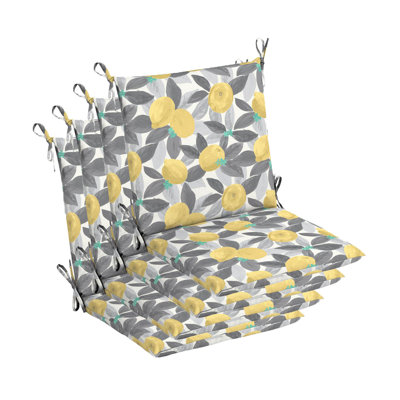Ensemble de 4 coussins de chaise de salle à manger en polyester Comfort Classics Inc.