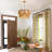 5-Lights Hand-Woven Rattan Pendant Light-1825242230