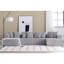 Canapé modulaire 133,45 po en U modulaire en tissu rayé 4 places pour salon spacieux