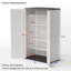 4 ft. W x 2 ft. D Plastic Vertical