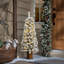 Arbre de Noël artificiel vert et givré pré-éclairé en pot décoratif, à pile ou à brancher, tailles 4 pi ou 5 pi-1691241539