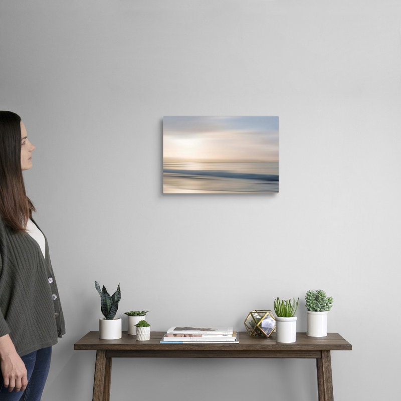 «Morning Rise» par Alex Hanson - peinture sur toile, Toile tendue, H 12 po x l 18 po, Sans cadre