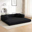 Causeuse-lit à compression escamotable en velours côtelé 79 po Boneless-599369109