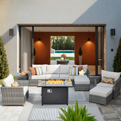 Ignatz 10 - Piece Patio Furniture Set With Cushions