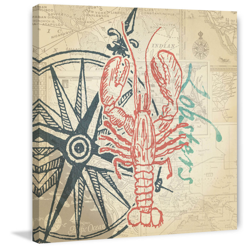 Fresh Lobster 2 - Wrapped Canvas Print, 122cm H x 122cm W x 3.81cm D