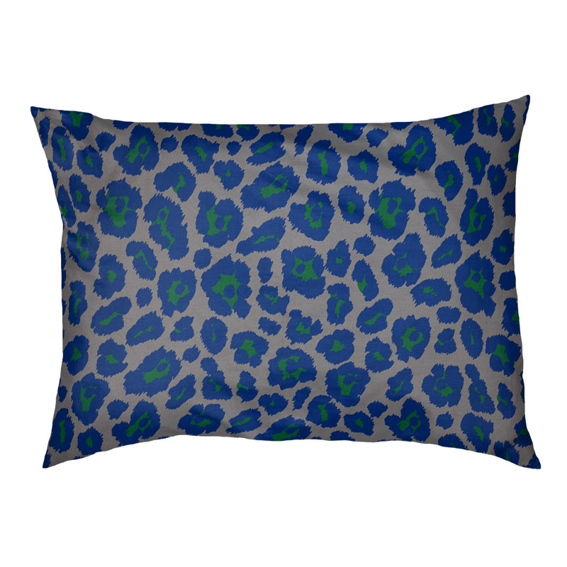 Coussin d'extérieur Seattle, Grand (l 30 po x P 40 po x H 5 po), Argent / Vert / Bleu