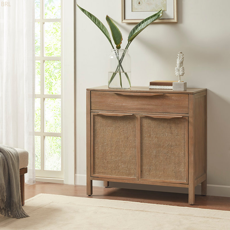 Commode d'appoint tissée 2 portes Palisades