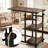 Versatile C-Shaped Adjustable Height Side Table with Smooth-Rolling Casters for Multiple Uses and Enhanced Mobility
