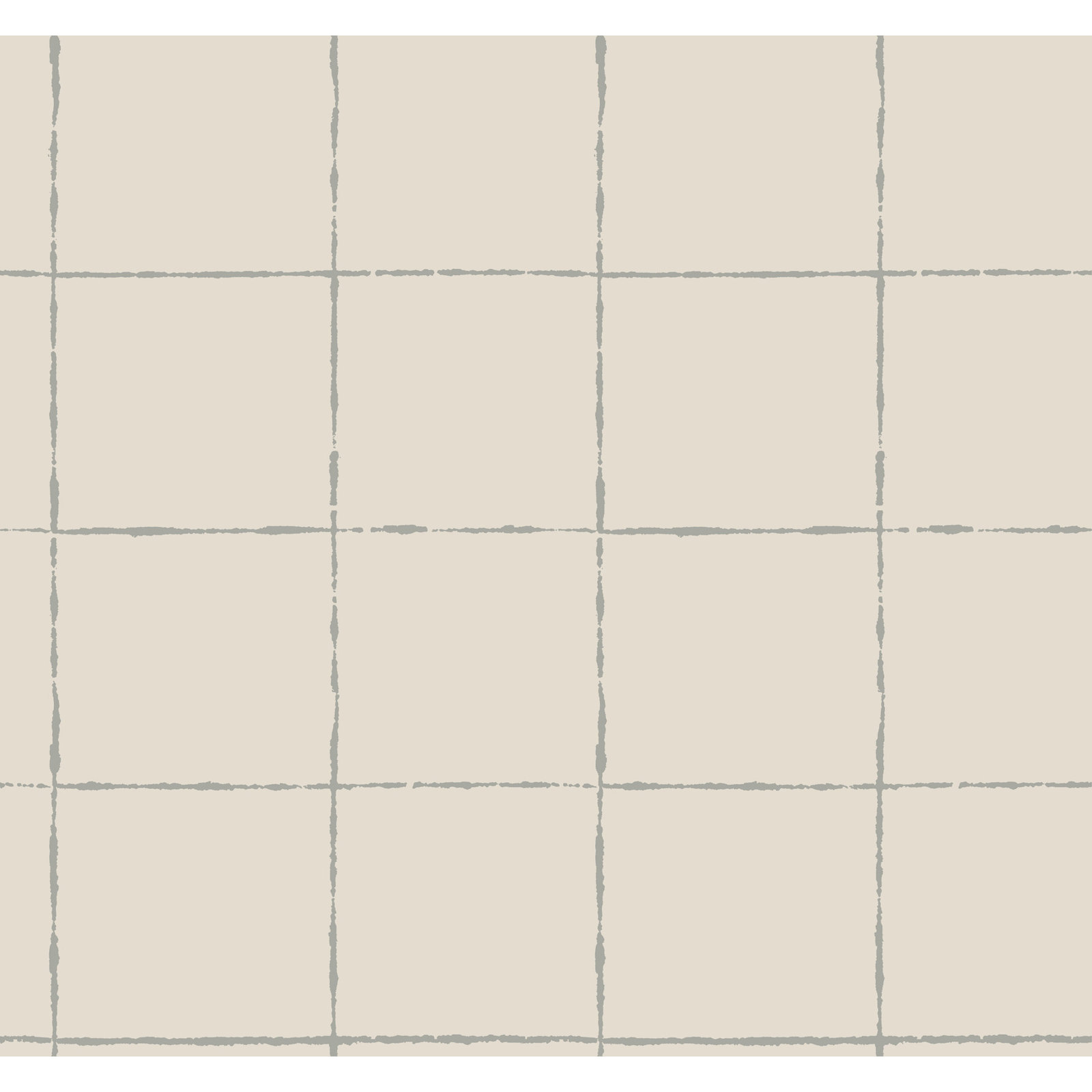La Vitre Plaid Wallpaper, Gray