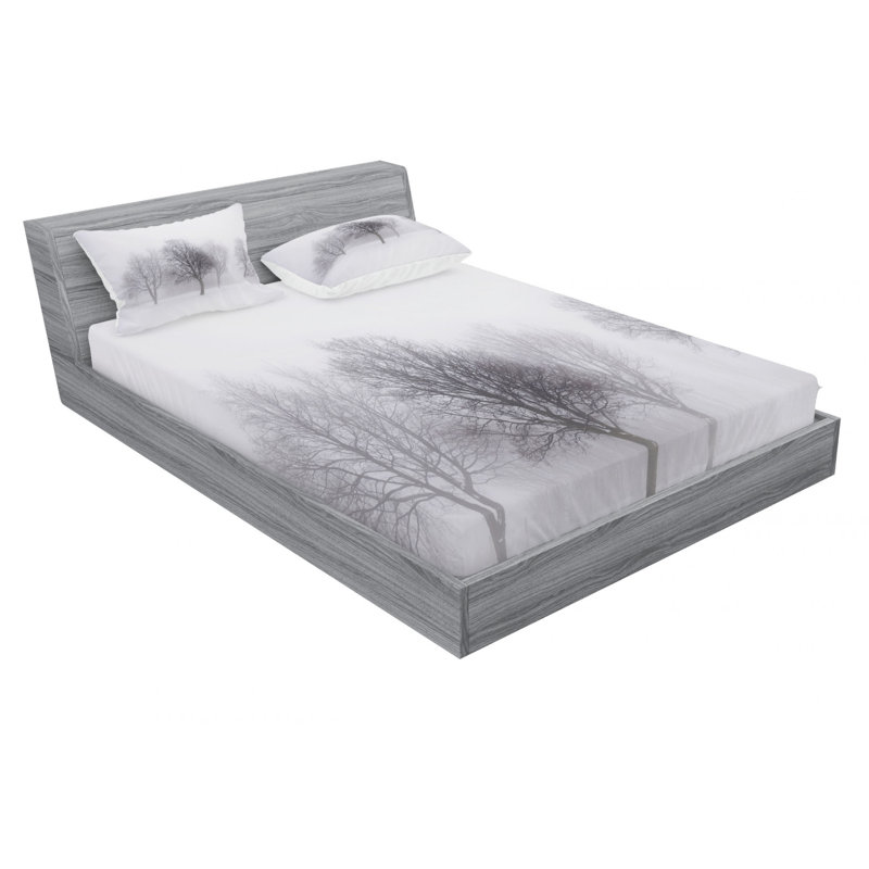 Microfiber Sheet Set, Queen Sheet Set with Fitted Sheet