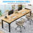 Pallas 78.74'' Extra Long Double Computer Desk for Workstation-919627032