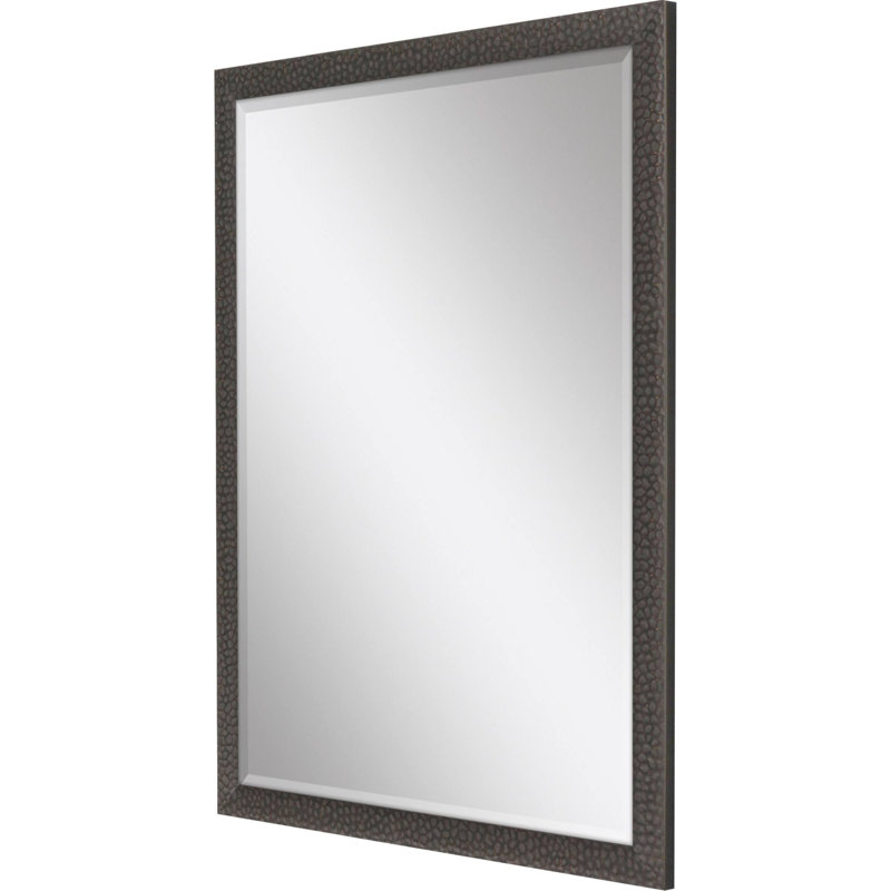 Miroir mural biseauté en bois sahwn, 51 po x 39 po
