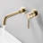 Wall Mount Single Handle Bathroom Faucet Brushed