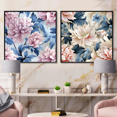 Pangle - Abstract Botanicals Square Collage Set Of 2