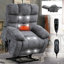 Fauteuil inclinable de massage thermique Lift Lift à deux moteurs à position infinie jusqu'à 350 LBS-29081520-29081523