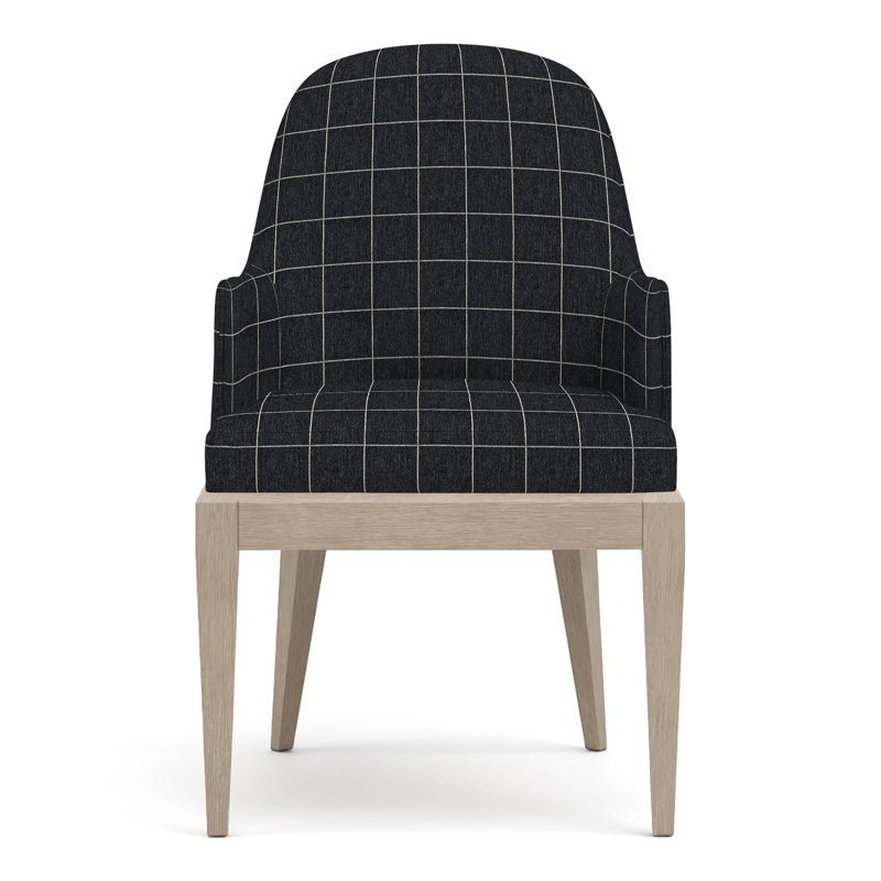 Chaise avec accoudoirs rembourrée Maidstone, Perigold ‑ ébène Youngman, Banc de sable