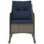 Chaises de patio avec coussins 2 pièces Vidaxl