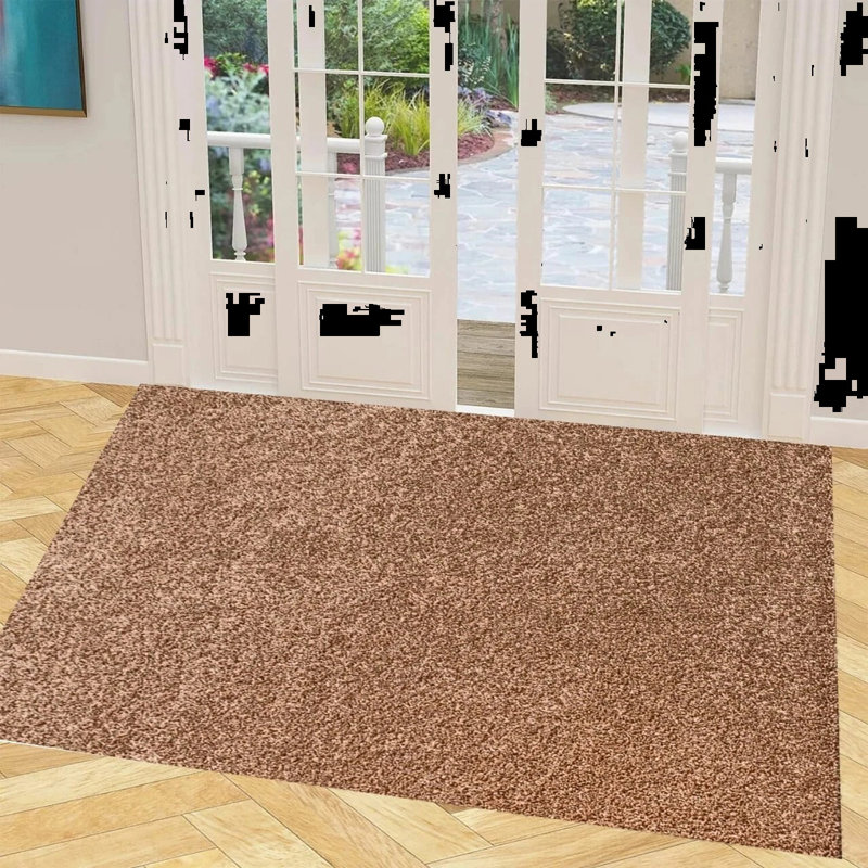 Solid Colour Shag Area Rug, Rectangle 160 x 230 cm