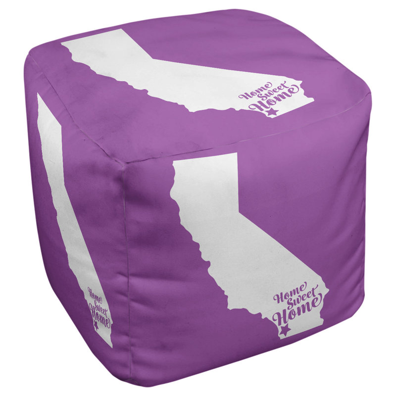 Repose-pieds cube san diego home, Violet