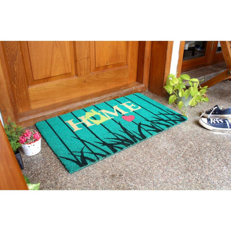Maison d’oiseau touffeté à la machine coco 30 po x 18 po tapis de porte extérieur antidérapant Sipos