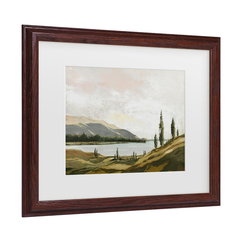 Framed Wall Art - Max Maxx ‘In Quiet Places 1’ Wall Decor with Matted Frame - Living Room, Kitchen, and Bathroom Art  - 11x14