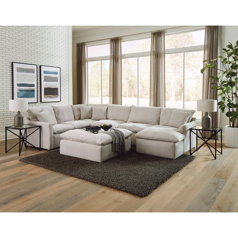 Canapé modulaire rembourré 4 pièces Dhillon, Orienté à droite