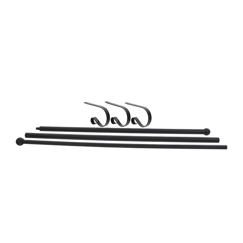 The Original Mantleclip Stocking Holder Rod, Matte Black
