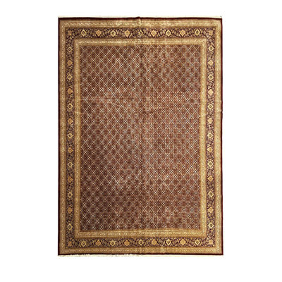 Hand Knotted Wool Geometric Rug
