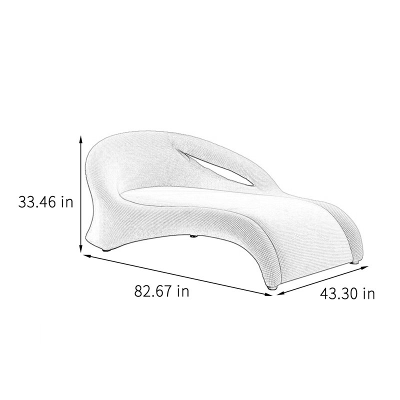 Chaise longue de loisirs créative simple, Vert