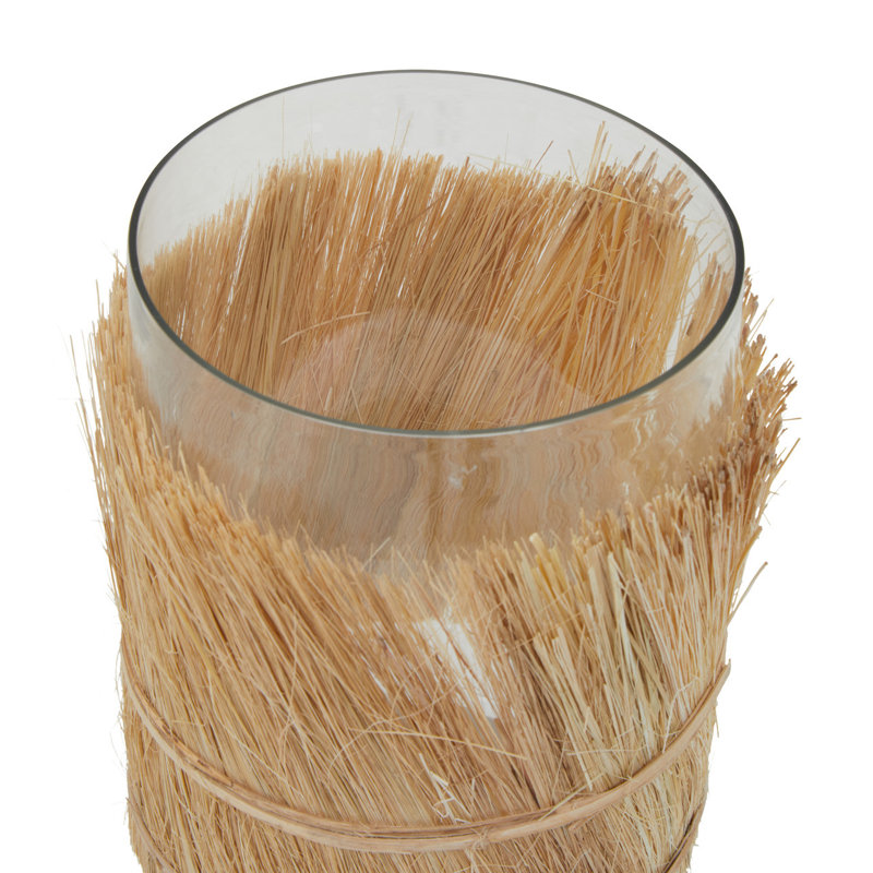 Glass Tabletop Tealight Holder, 20 cm H x 15.5 cm W x 15.5 cm D