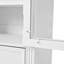 Garde-manger élégant de style shaker Eltera de 78 pouces avec portes en verre et surface rabattable-121788042
