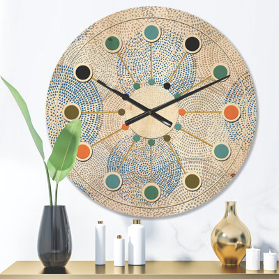 Horloge murale abstraite I