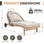 Chaise longue avec coussin amovible-125311036