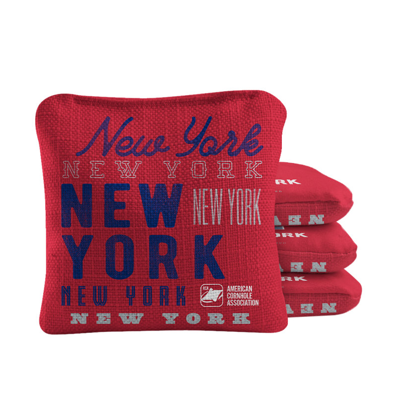 New York Football - sacs rétro Gameday Synergy Pro Cornhole, Rouge