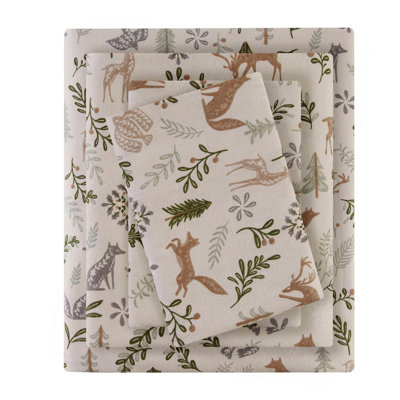 Ensemble de draps imprimés Woodland Winter