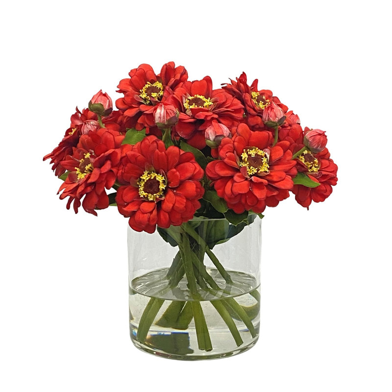 ZINNIA IN CYLINDER
