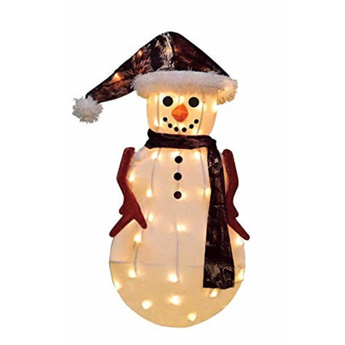 The Holiday Aisle® Candy Cane Snowman Lawn Art | Wayfair