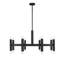 Lustre 16 lumières Meridian en noir mat-799392194