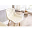 De 2 tabourets de bar de 30 po, tabouret de comptoir en velours crème, pieds dorés, repose-pieds, chaise conventionnelle rembourrée de mousse
