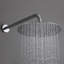 Système de douche à pluie mural 10 po, robinet de douche à pression équilibrée avec valve brute-125490538