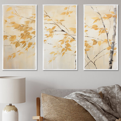 Golden Minimalisme Bamboo Moment - Ensemble de décorations murales en bambou