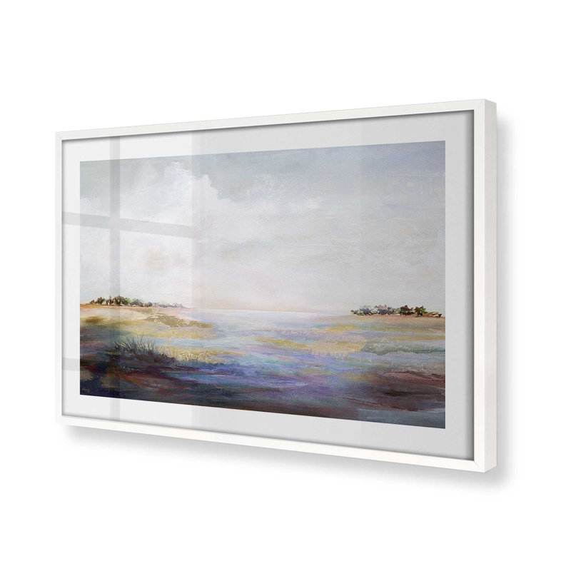 " Whispering Reverie " by Karen Hale, Opaque White, 19" H x 25" W x 1.25" D