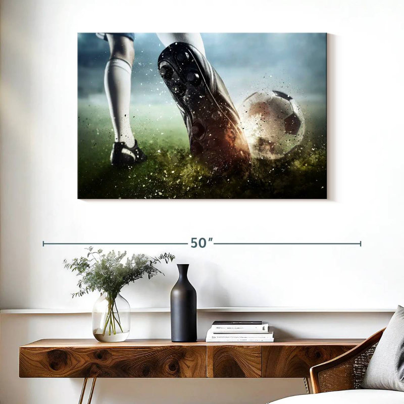 Grège-ballon de football Sireci, H 26 po x l 39 po