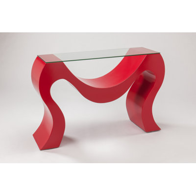 48'' Glass Top Console Table